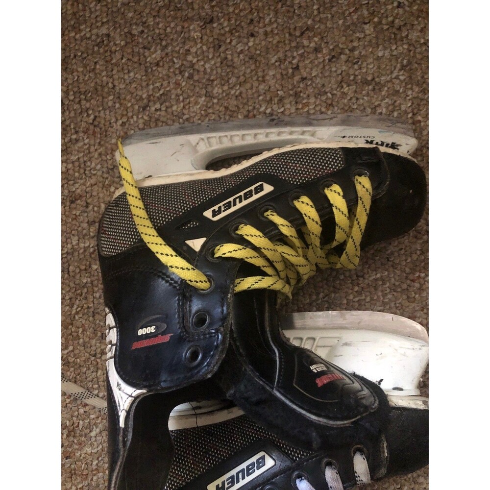 Bauer Supreme 3000 Youth Hockey Skates Black size 3.0-3.5 - Picture 9 of 14